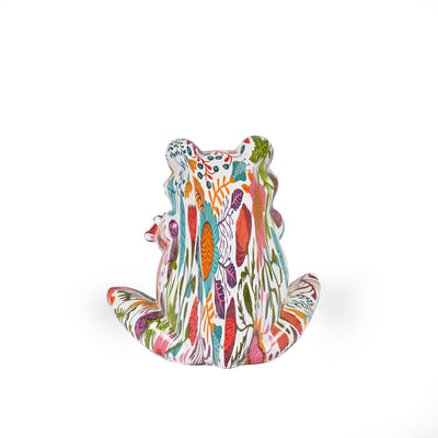 Rainbow Tagged Frog Statue - The Artment