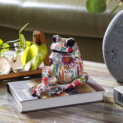 Rainbow Tagged Frog Statue - The Artment