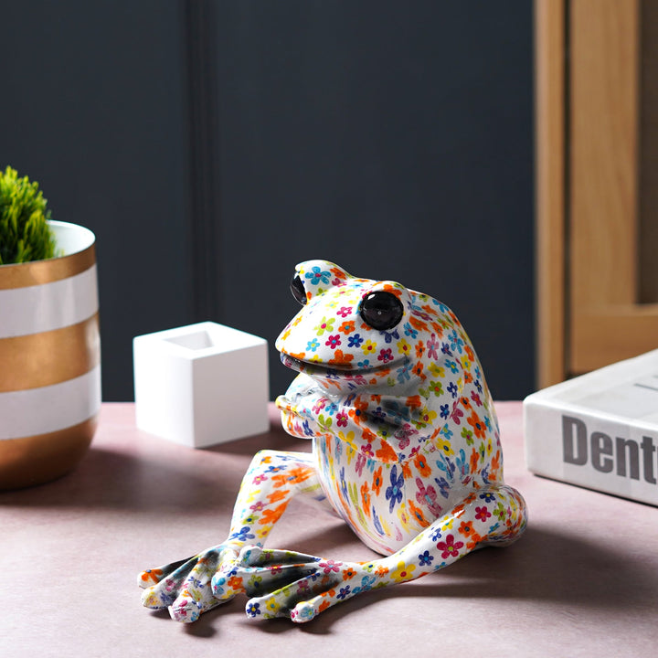 Rainbow Tagged Frog Statue - The Artment