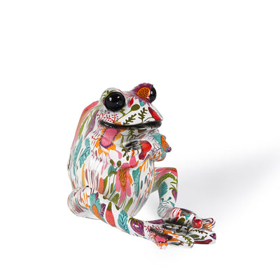 Rainbow Tagged Frog Statue - The Artment