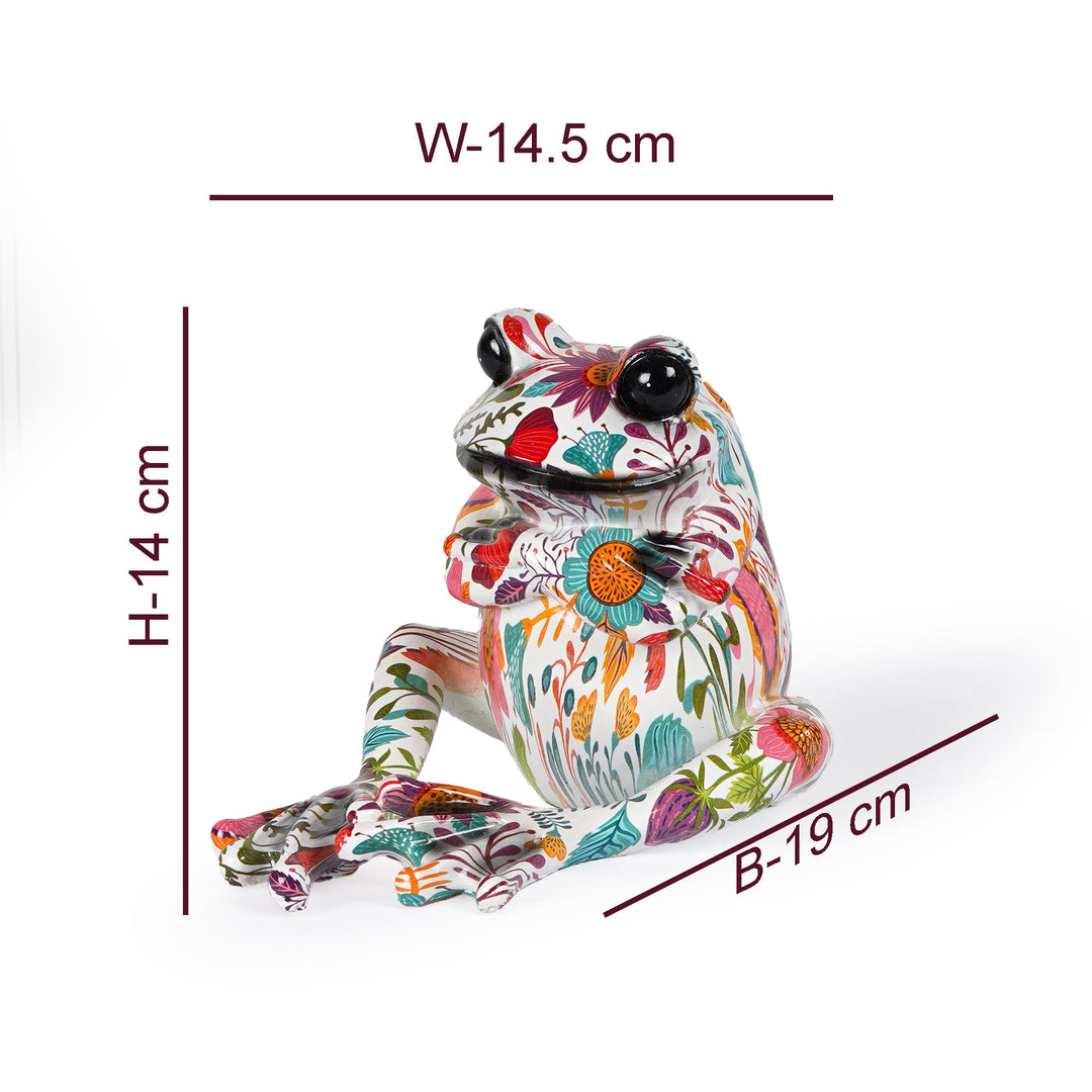 Rainbow Tagged Frog Statue - The Artment