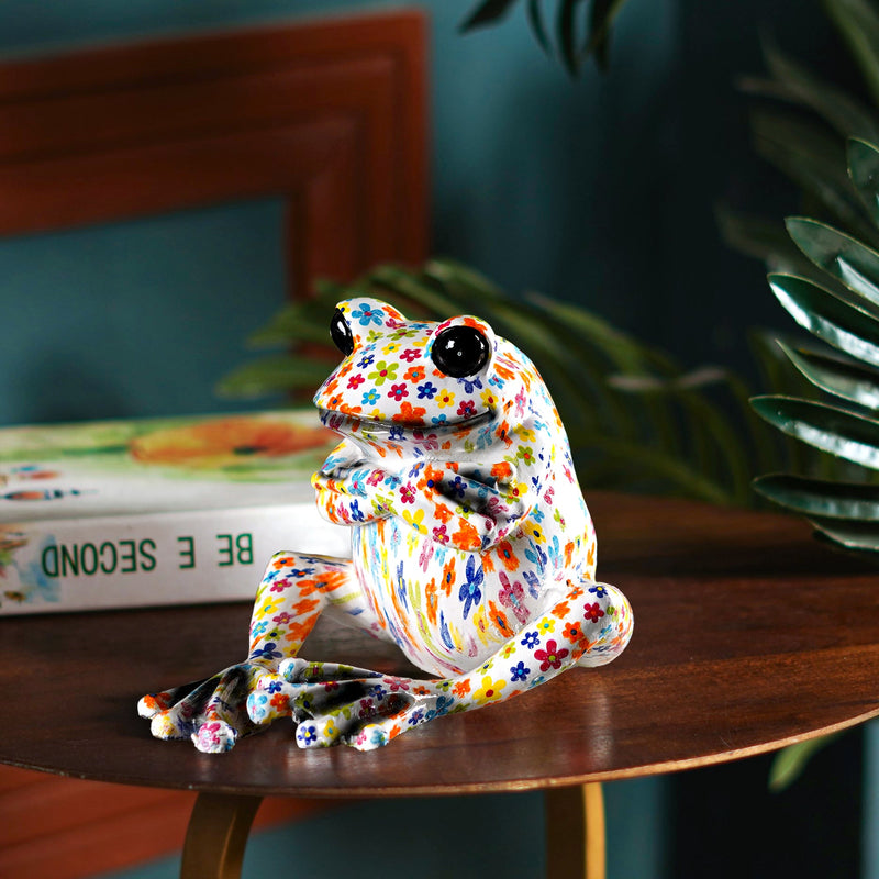 Rainbow Tagged Frog Statue - The Artment