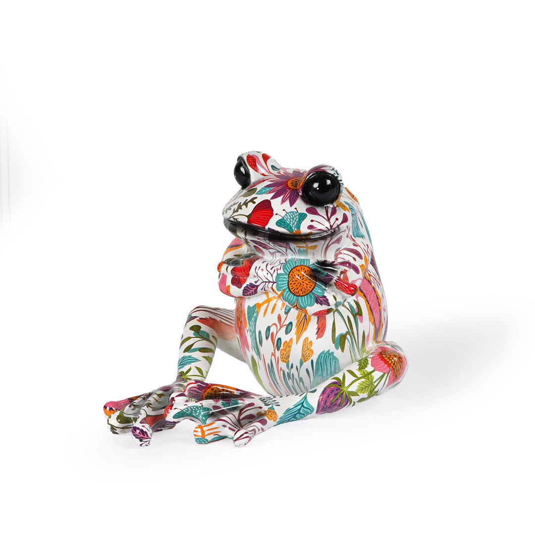 Rainbow Tagged Frog Statue - The Artment