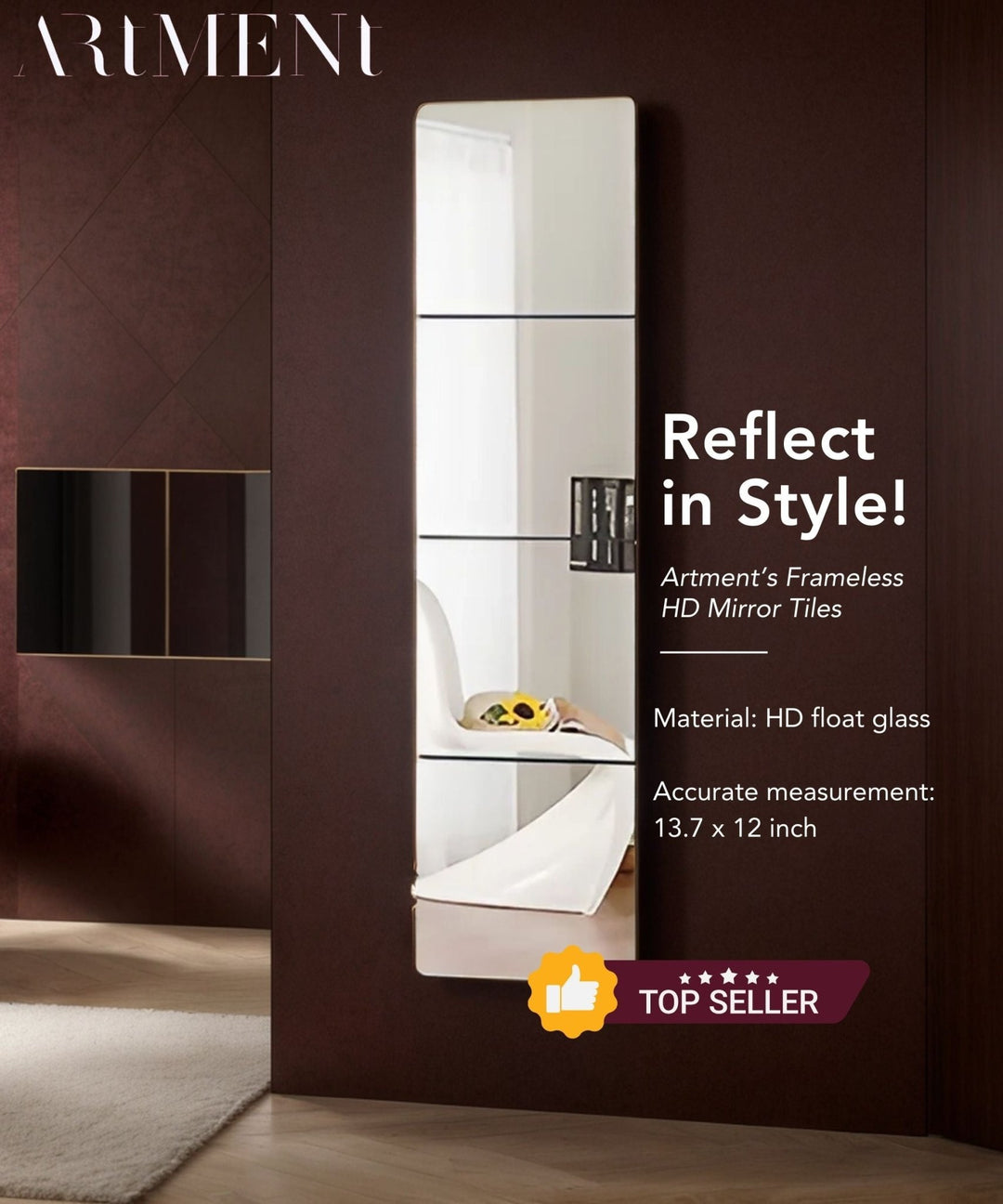 Reflect Full Length Mirror Tiles - The Artment