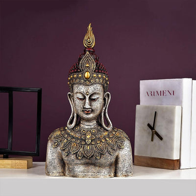 Rustic Bejeweled Divine Buddha Table Accent - The Artment