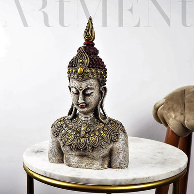 Rustic Bejeweled Divine Buddha Table Accent - The Artment