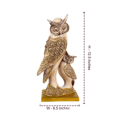 ⁠Rustic Golden - Winged Owl Gift Box - The Artment