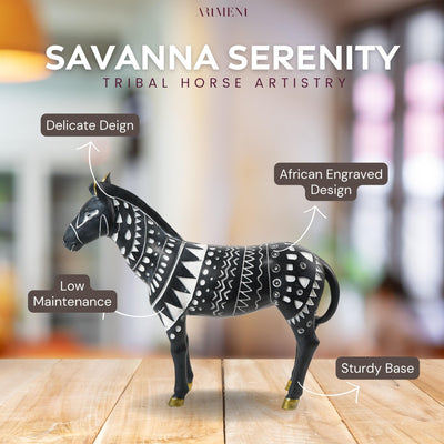 Savanna Serenity: Tribal Horse Artistry - The Artment