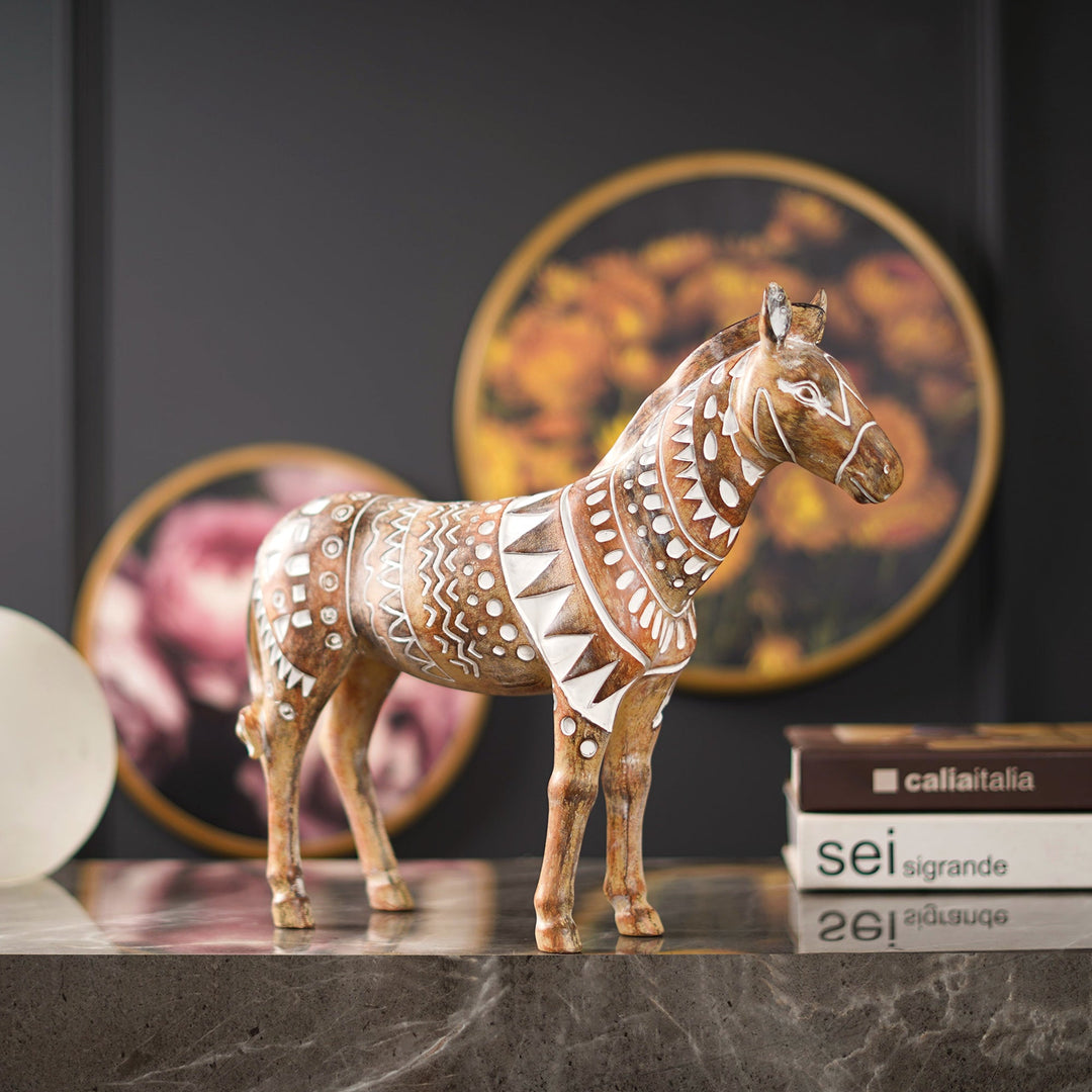 Savanna Serenity: Tribal Horse Artistry - The Artment