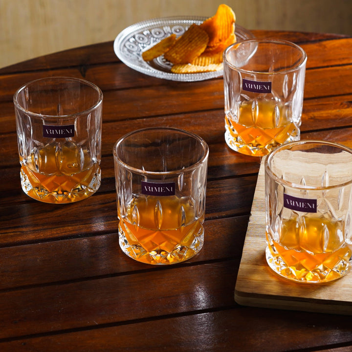 Sculpted Tumbler Whiskey Glasses - The Artment