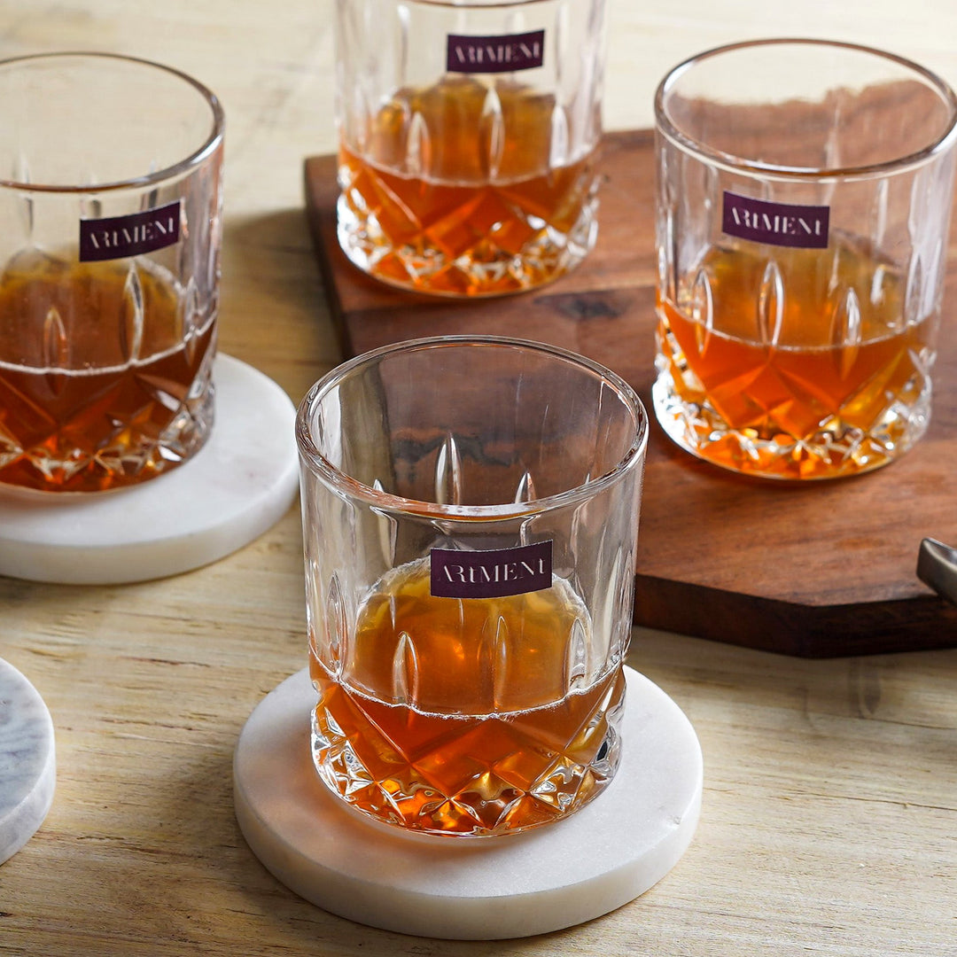 Sculpted Tumbler Whiskey Glasses – The Artment
