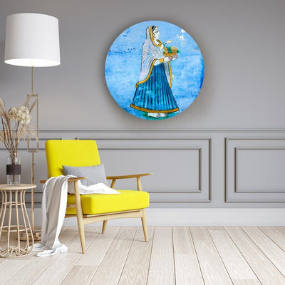 Simply Royal Lady in Blue Canvas (Matte Finish) - The Artment