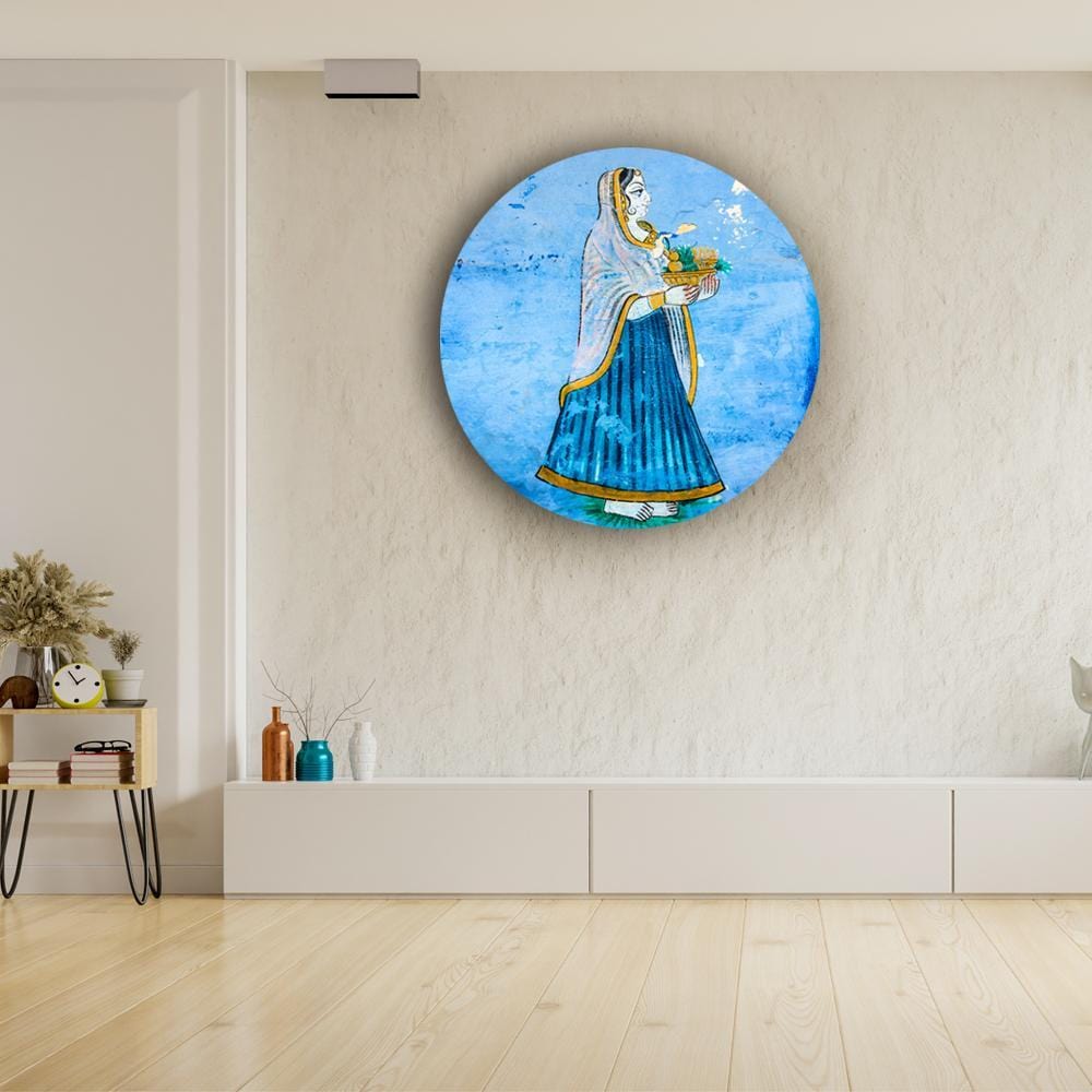 Simply Royal Lady in Blue Canvas (Matte Finish) - The Artment