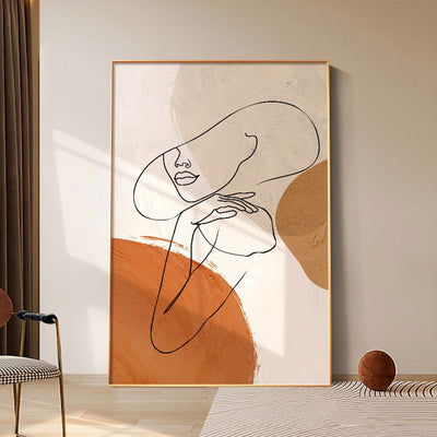 SINGLE LINE ART WALL PAINTING - The Artment