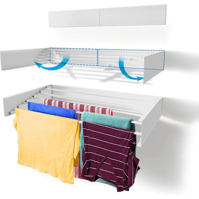 SleekFold Wall - Mounted Drying Rack - The Artment