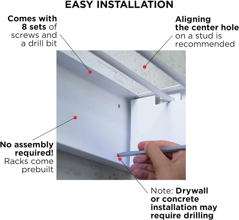 SleekFold Wall - Mounted Drying Rack - The Artment