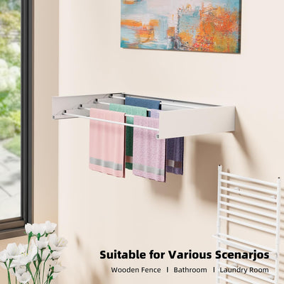 SleekFold Wall - Mounted Drying Rack - The Artment