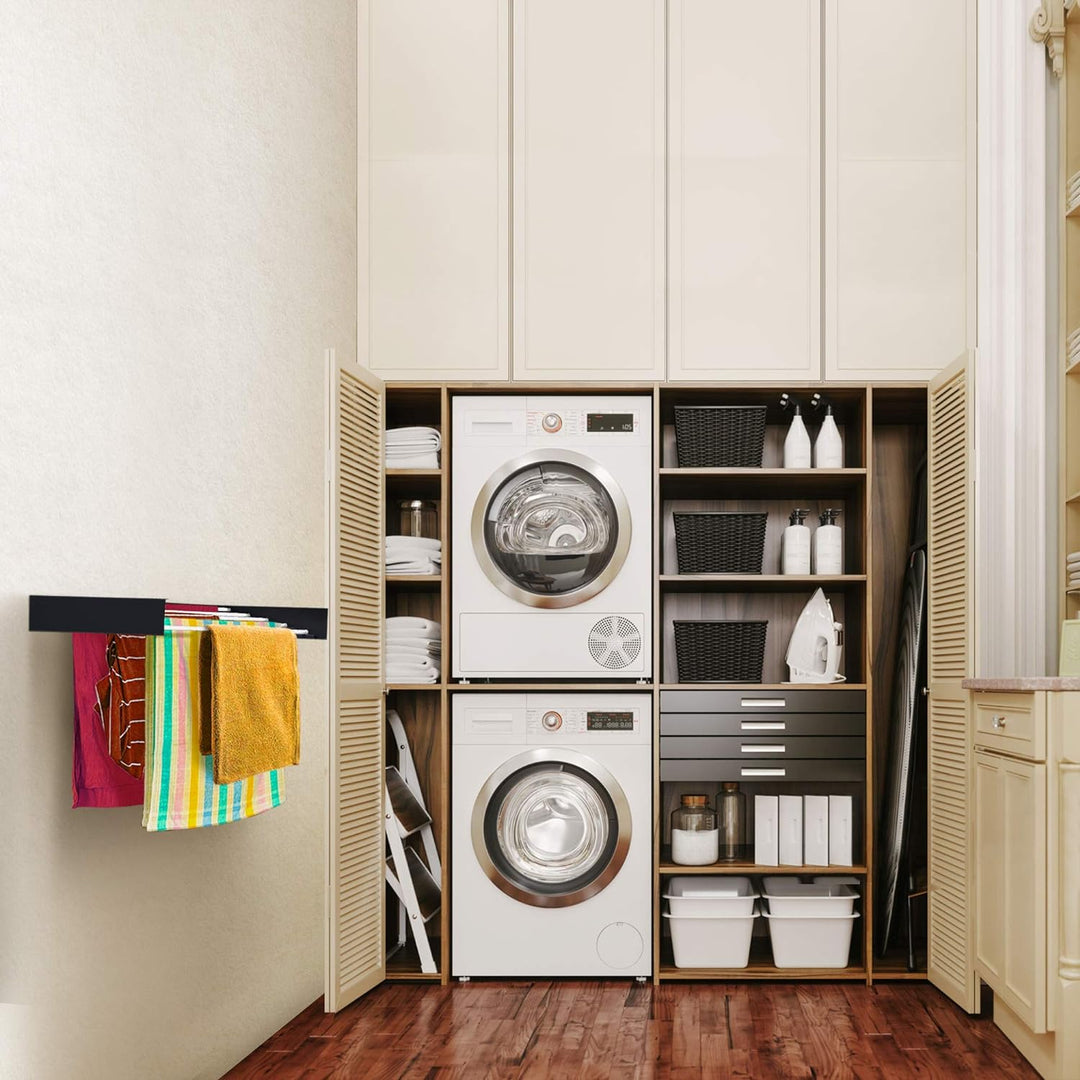 Ikea Clothes Drying Rack For Small Spaces SleekFold Wall-Mounted