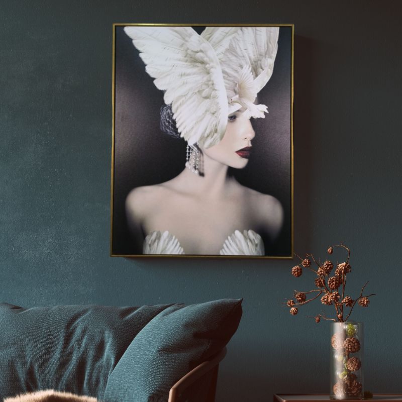 WINGS CROWN WALL PAINTING - Smokey Cocktail