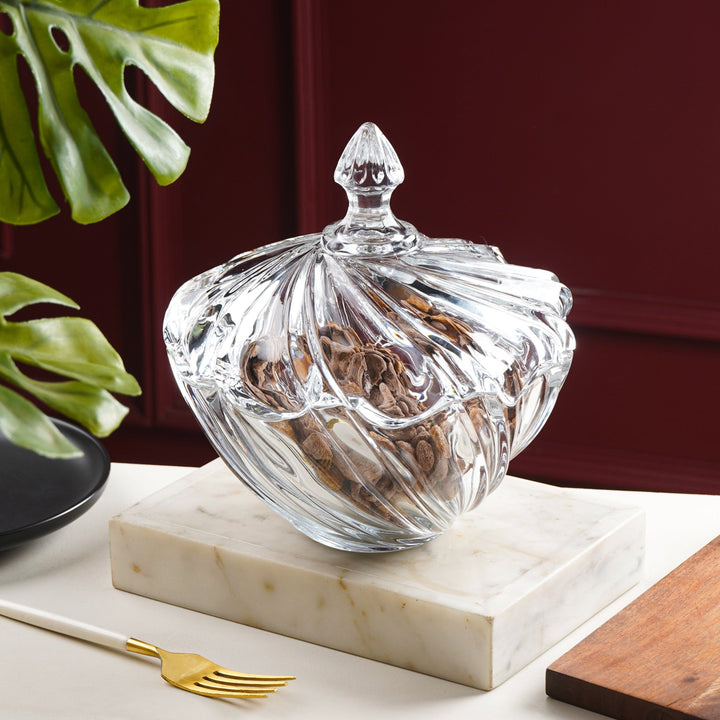 SpiraEnchanté Glass Storage Bowl - The Artment