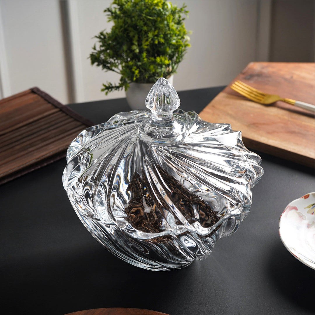 SpiraEnchanté Glass Storage Bowl - The Artment