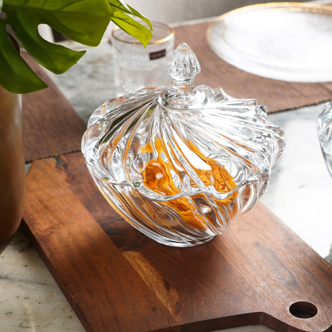 SpiraEnchanté Glass Storage Bowl - The Artment