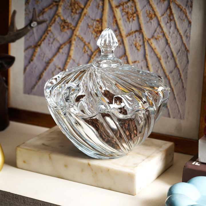 SpiraEnchanté Glass Storage Bowl - The Artment