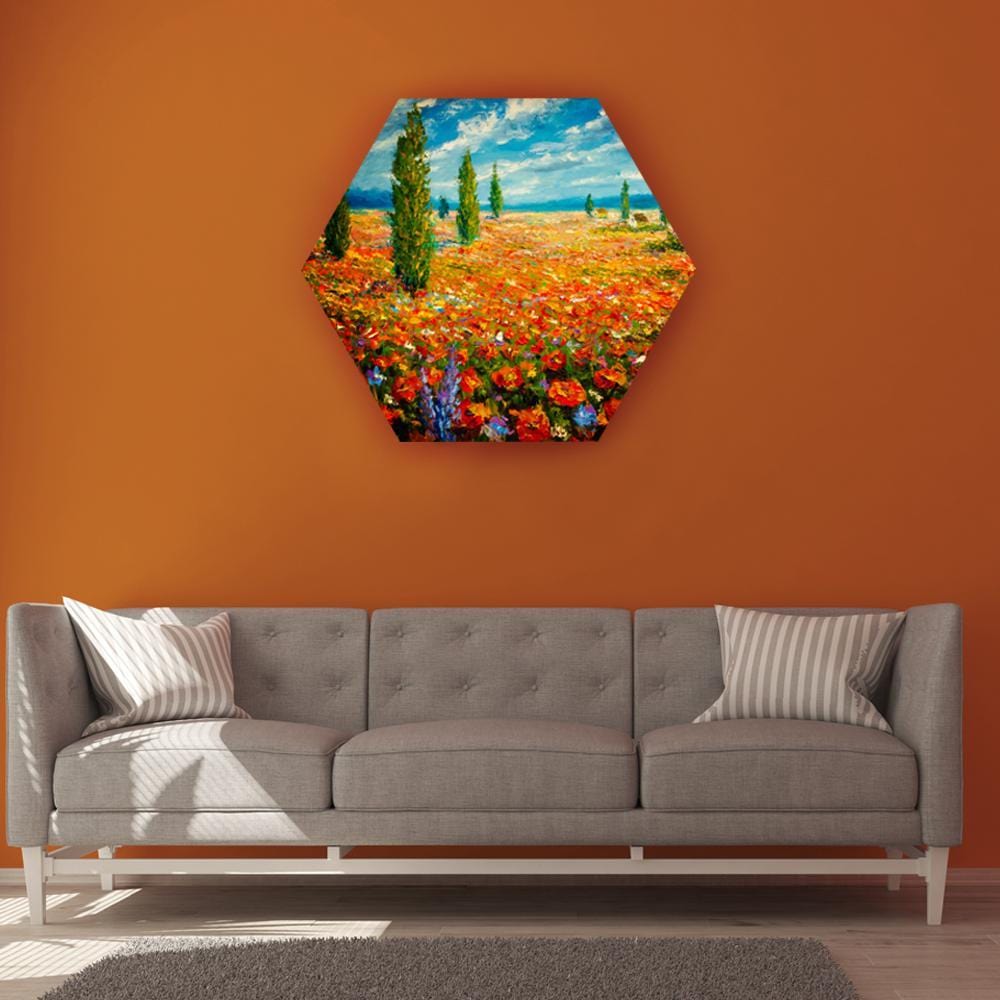 Spring Field with Cyprus Canvas (Matte Finish) - The Artment