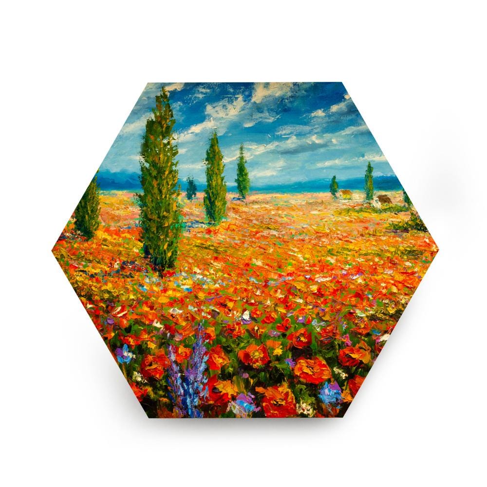 Spring Field with Cyprus Canvas (Matte Finish) - The Artment