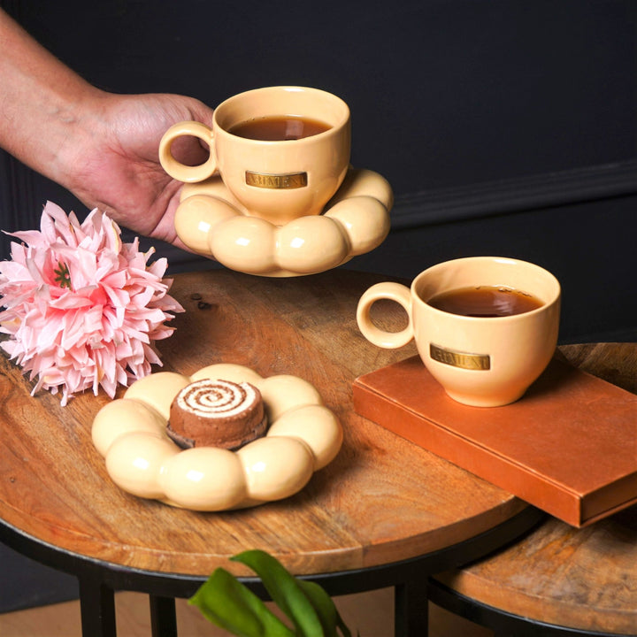 Sunflower Bloom Cup and Saucer Set - The Artment