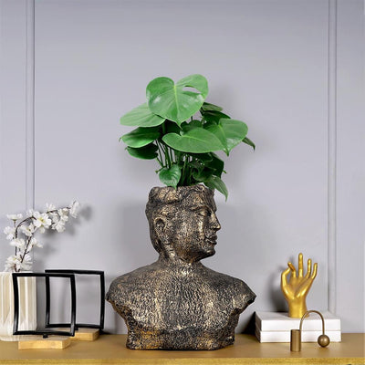 Surreal Bronze Man Table Planter - The Artment