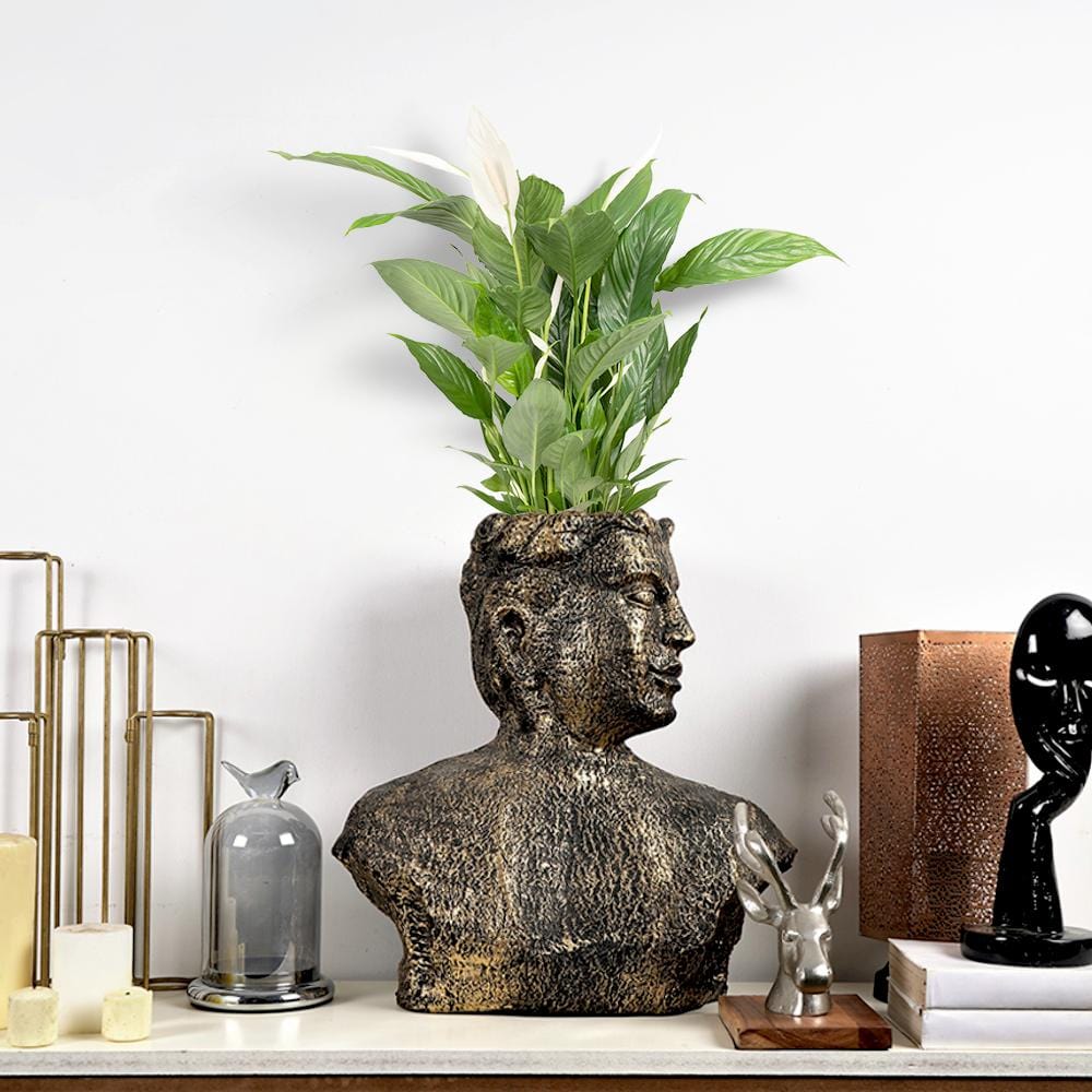 Surreal Bronze Man Table Planter - The Artment