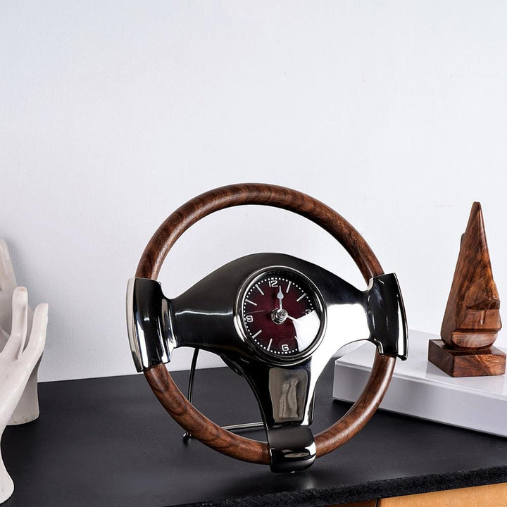 Surreal Steering Wheel Table Clock - The Artment