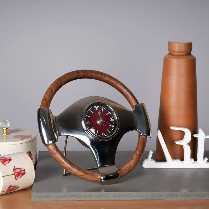 Surreal Steering Wheel Table Clock - The Artment