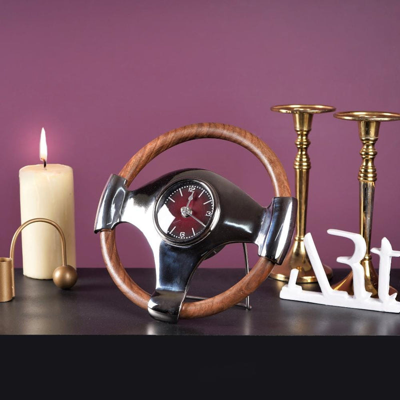 Surreal Steering Wheel Table Clock - The Artment