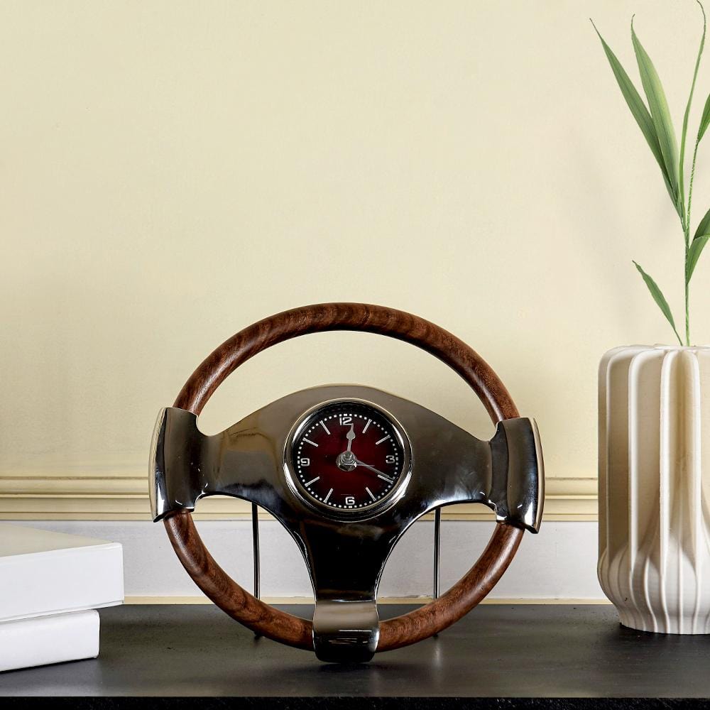 Surreal Steering Wheel Table Clock - The Artment