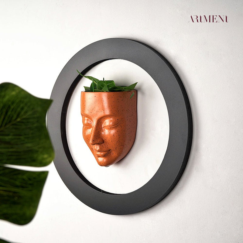 Surrealism Meditative Face Planter Wall Decor - The Artment