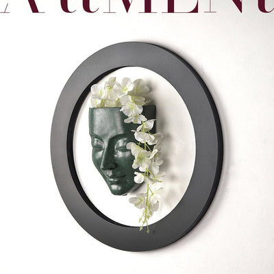 Surrealism Meditative Face Planter Wall Decor - The Artment