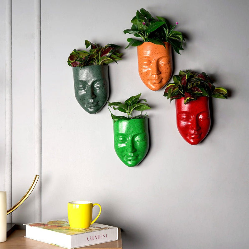 Surrealism Meditative Face Planter Wall Decor - The Artment