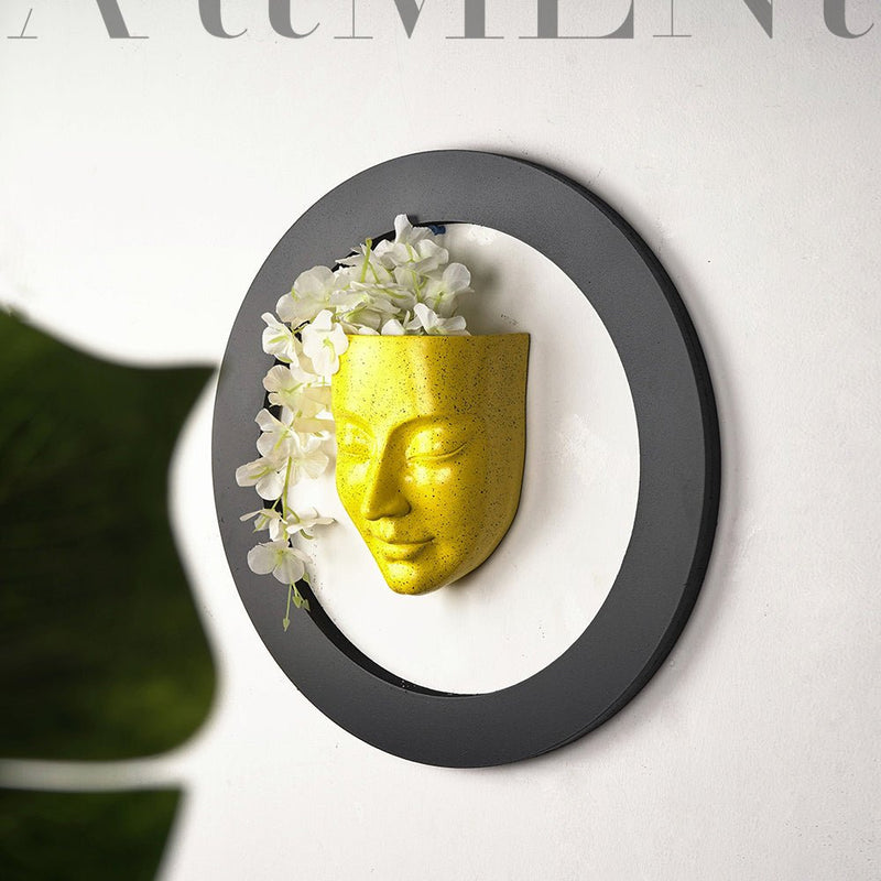 Surrealism Meditative Face Planter Wall Decor - The Artment