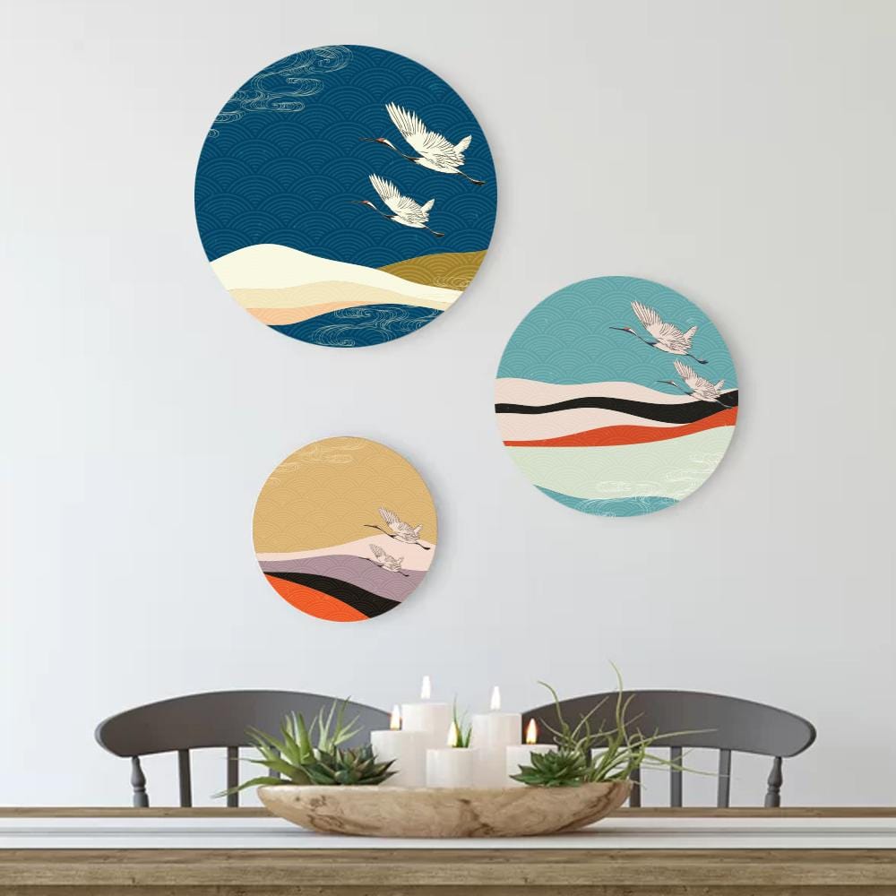 Swans in Flight Canvas (Matte Finish) - The Artment