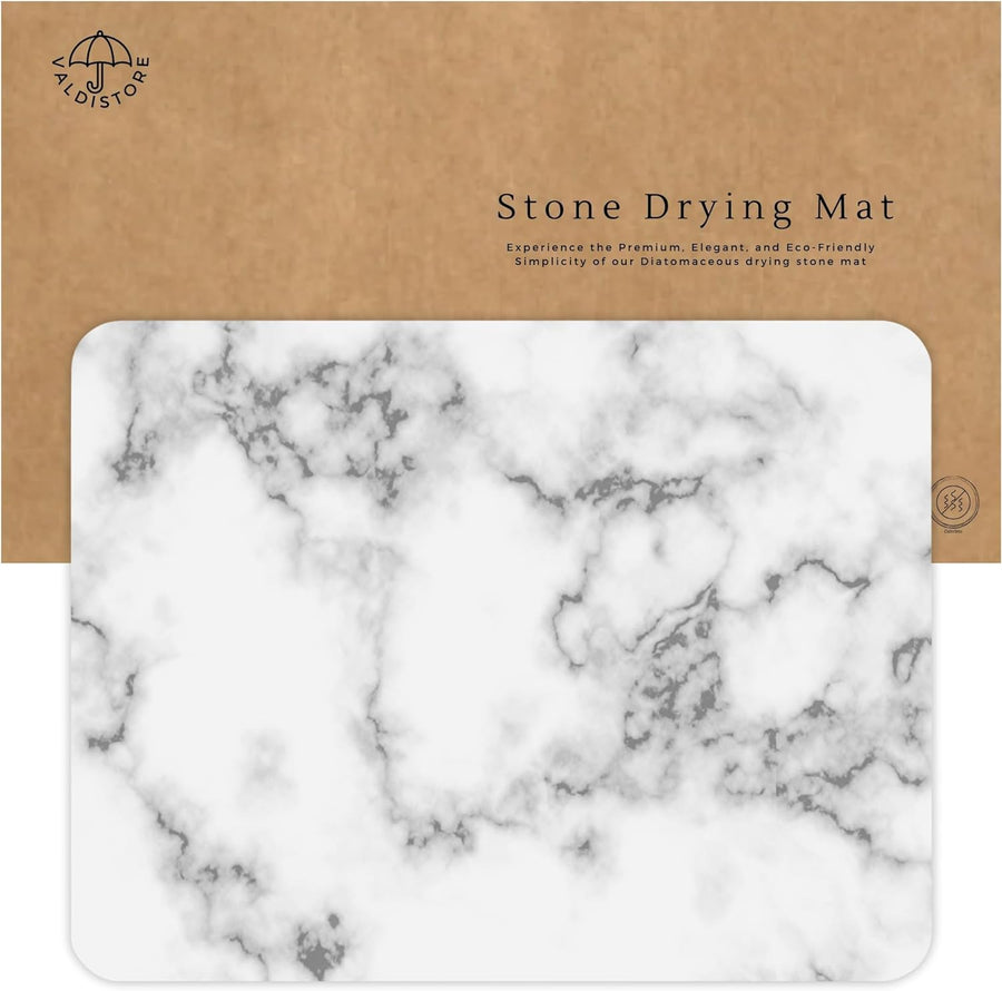 TerraDry Kitchen Mat - Water Absorbent Diatomite Stone Dish Drying Mat - The Artment