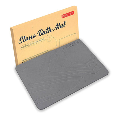 TerraDry Stone Bath Mat - Non - Slip Super Absorbent Diatomaceous Earth Stone Mat - The Artment