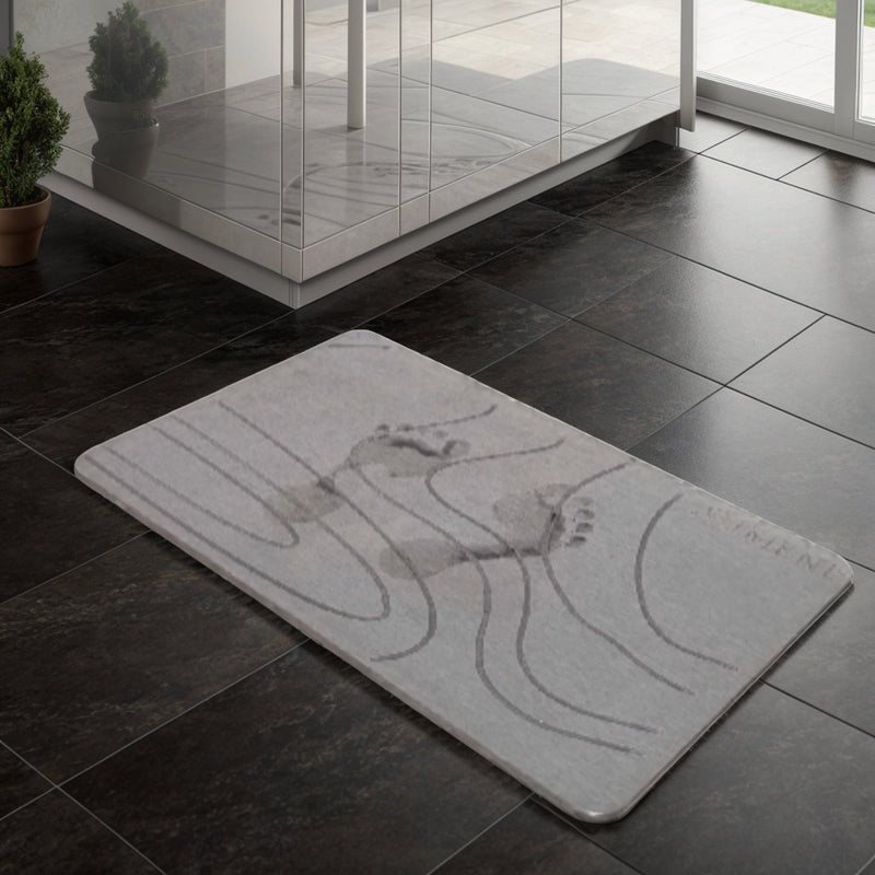 TerraDry Stone Bath Mat - Non - Slip Super Absorbent Diatomaceous Earth Stone Mat - The Artment