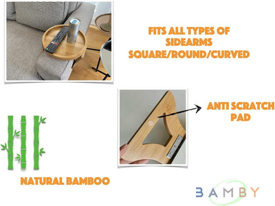 The Sofa Armrest Tray - The Artment