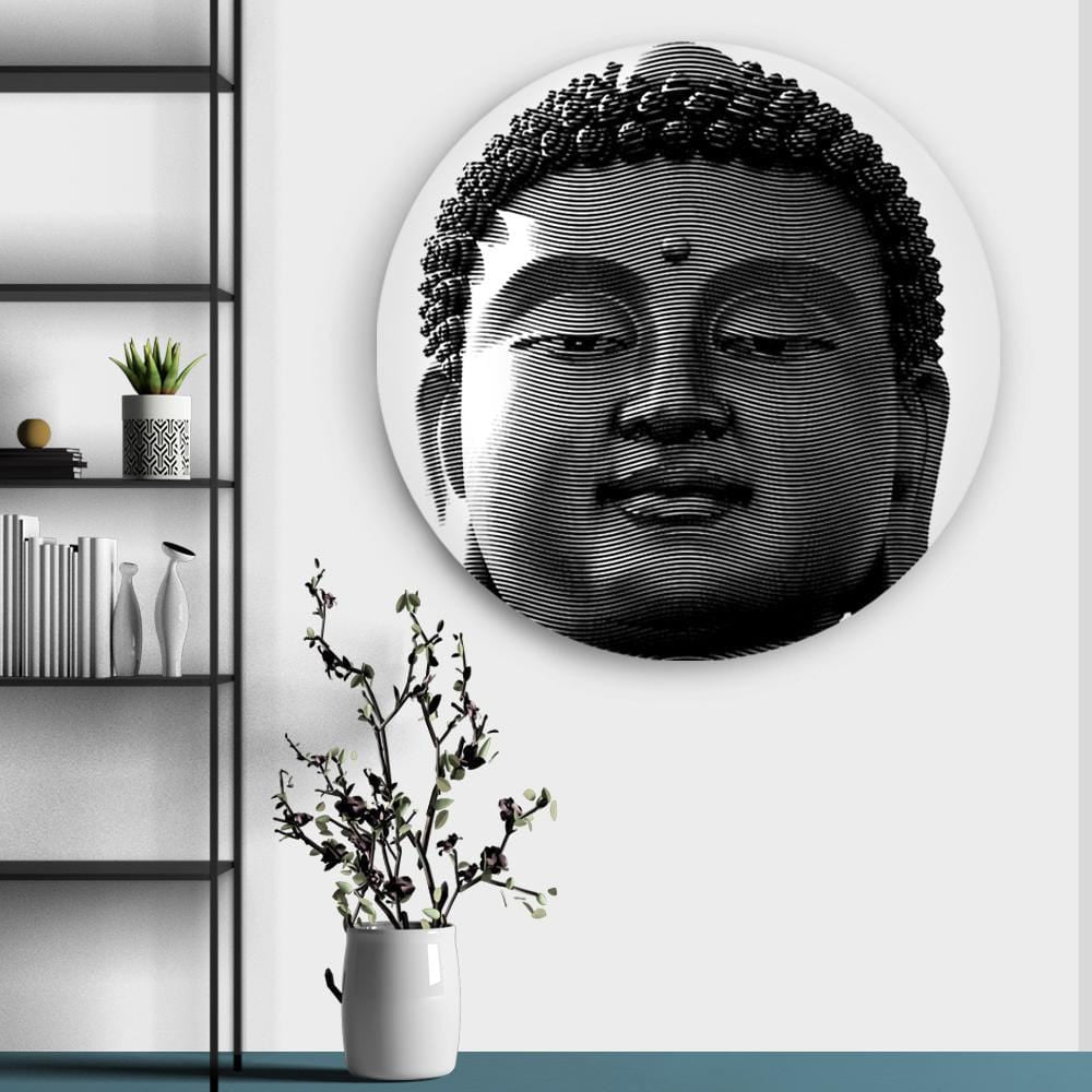 Tranquil Eyes of Buddha Canvas (Matte Finish) - The Artment