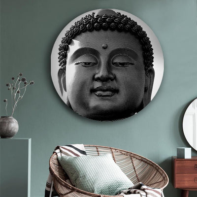 Tranquil Eyes of Buddha Canvas (Matte Finish) - The Artment