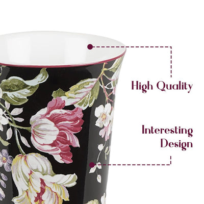 Victorian Floral Printed Ceramic Coffee Mug - The Artment