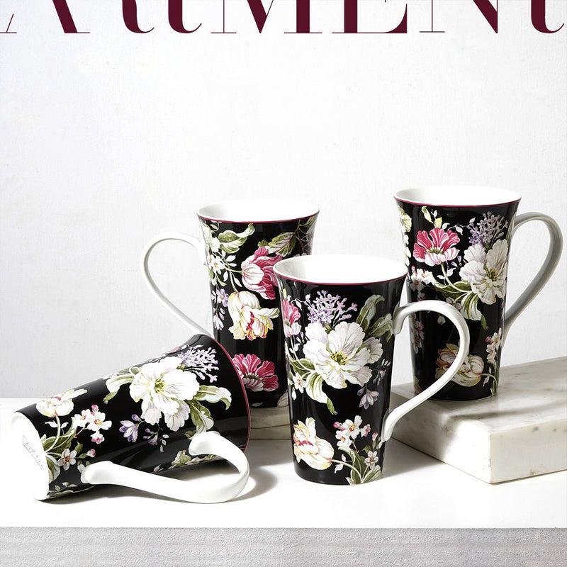 Victorian Floral Printed Ceramic Coffee Mug - The Artment