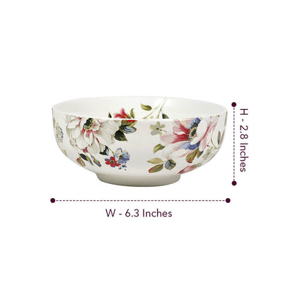 Victorian White Floral Complete Dinner Set (20 Pc Set) - The Artment